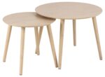 Diivanilauad 2tk ROSLIN D60xH45cm, D45xH41,5cm, naturaalne Diivanilauad ja abilauad ACTONA