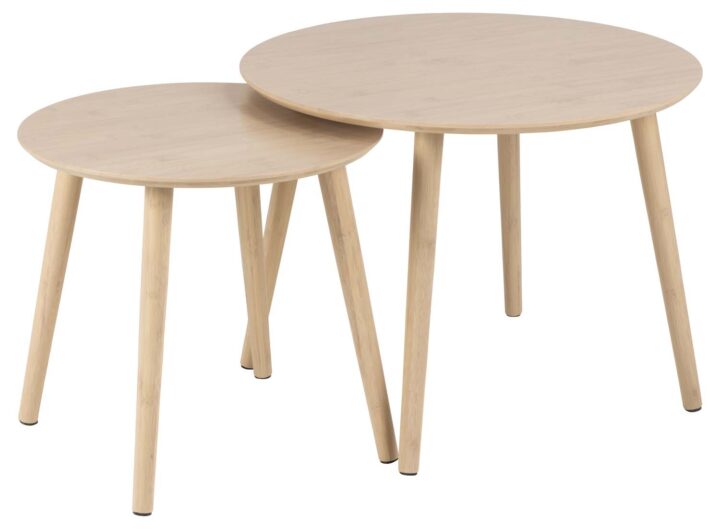 Diivanilauad 2tk ROSLIN D60xH45cm, D45xH41,5cm, naturaalne Diivanilauad ja abilauad ACTONA