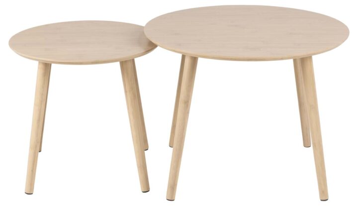 Diivanilauad 2tk ROSLIN D60xH45cm, D45xH41,5cm, naturaalne Diivanilauad ja abilauad ACTONA