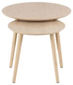 Diivanilauad 2tk ROSLIN D60xH45cm, D45xH41,5cm, naturaalne Diivanilauad ja abilauad ACTONA
