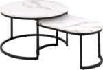 Diivanilauad 2tk SPIRO D70xH42cm, 70x40xH34,5cm, valge Diivanilauad ja abilauad ACTONA