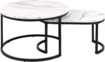 Diivanilauad 2tk SPIRO D70xH42cm, 70x40xH34,5cm, valge Diivanilauad ja abilauad ACTONA