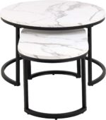 Diivanilauad 2tk SPIRO D70xH42cm, 70x40xH34,5cm, valge Diivanilauad ja abilauad ACTONA
