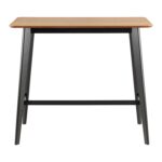 Baarilaud ROXBY 120x60xH105cm, naturaalne/must Baarilauad ACTONA