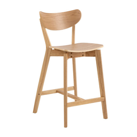 Baaritool ROXBY naturaalne, 45x49xH105cm, tammespoon, puit Baaripukid ja baarilauad ACTONA