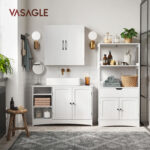 Valamukapp 90x30x60cm, roosa, valge Vannitoakapid