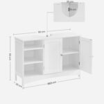 Valamukapp 90x30x60cm, roosa, valge Vannitoakapid