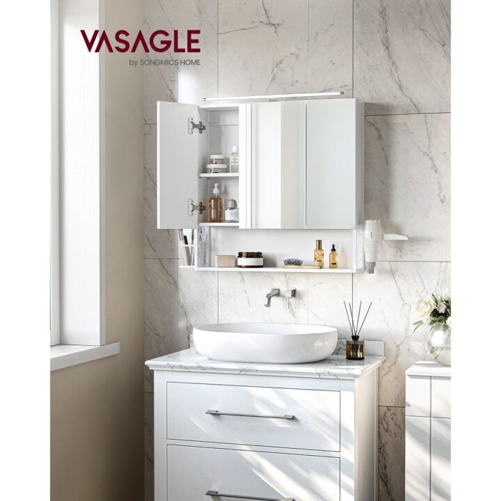 Valamukapp 70×14.5x70cm, valge Vannitoakapid