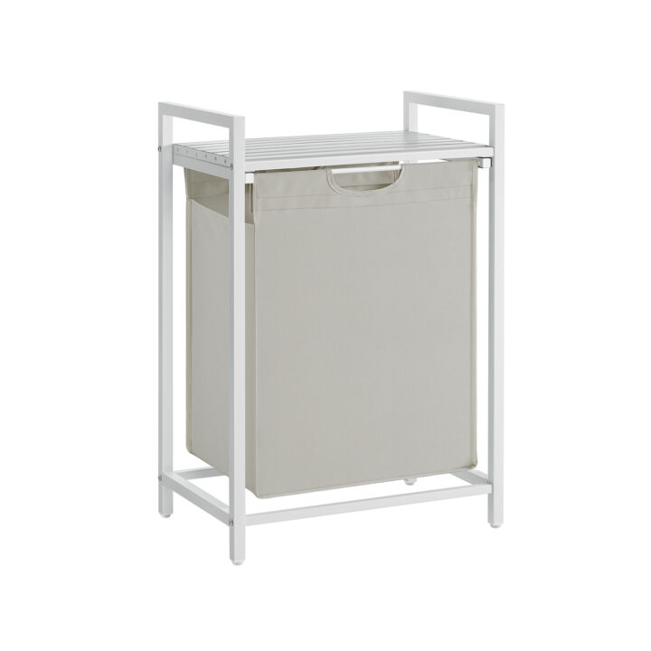 Pesukorv 50x33x72cm, valge Pesukorvid