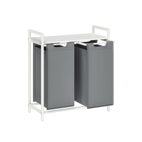 Pesukorv 73x33x72cm, valge/valgushall Pesukorvid