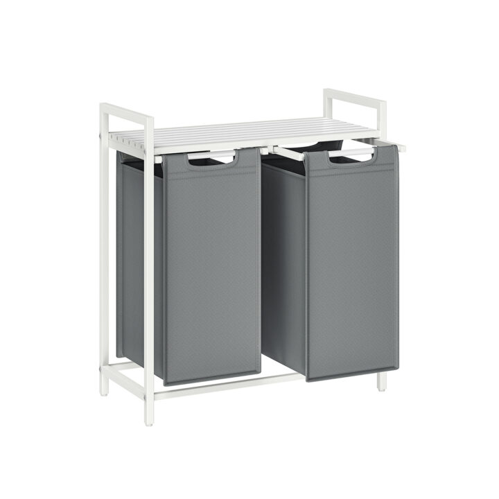 Pesukorv 73x33x72cm, valge/valgushall Pesukorvid