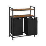 Pesukorv 73x33x92cm, must, retrohõnguline värv Pesukorvid