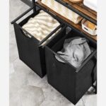 Pesukorv 73x33x92cm, must, retrohõnguline värv Pesukorvid
