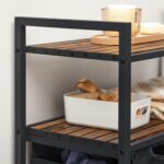 Pesukorv 73x33x92cm, must, retrohõnguline värv Pesukorvid