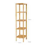 Riiul 33x33x146cm, looduslik Vannitoakapid