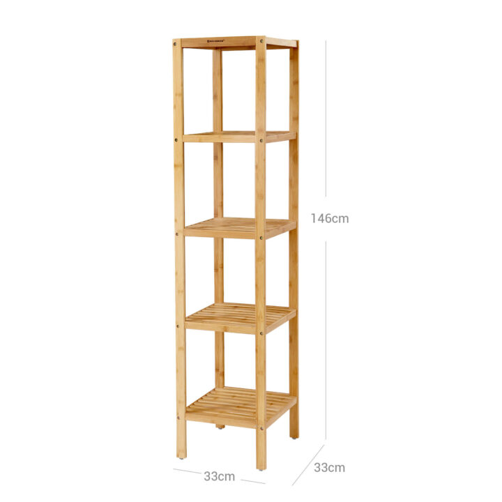 Riiul 33x33x146cm, looduslik Vannitoakapid