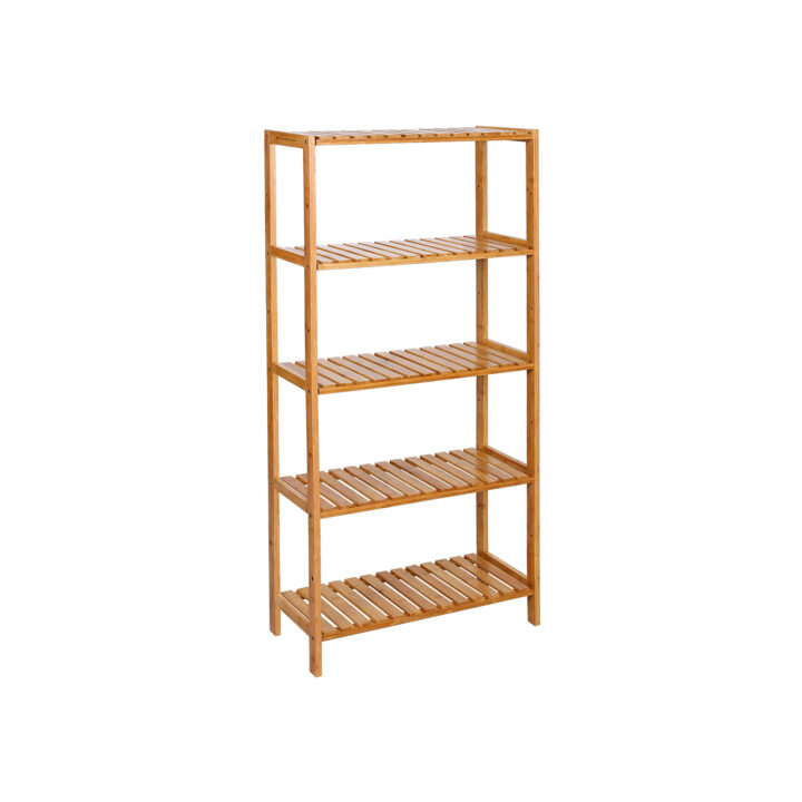 Bambusest riiul 60x26x130cm, looduslik Vannitoakapid