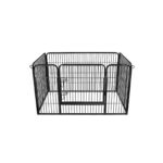 Koeraaedik 119x77x70cm, must, must Koeraaedikud