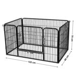 Koeraaedik 119x77x70cm, must, must Koeraaedikud