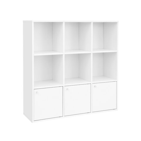 Raamatukapp 97.5x29x97.5cm, valge Raamaturiiulid
