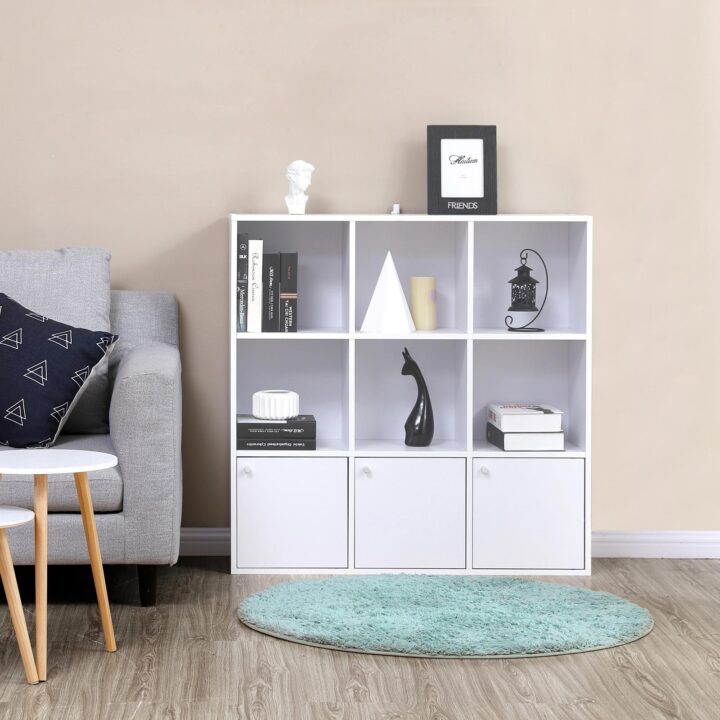 Raamatukapp 97.5x29x97.5cm, valge Raamaturiiulid