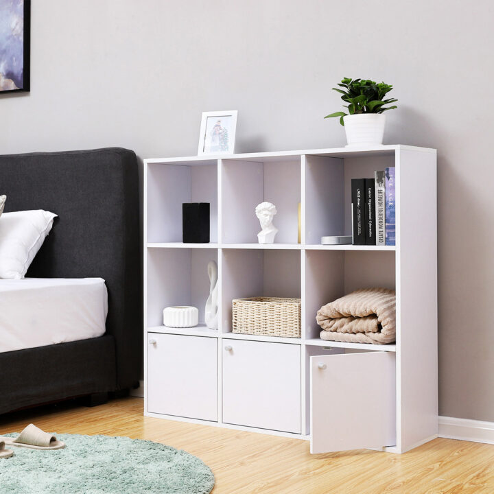 Raamatukapp 97.5x29x97.5cm, valge Raamaturiiulid