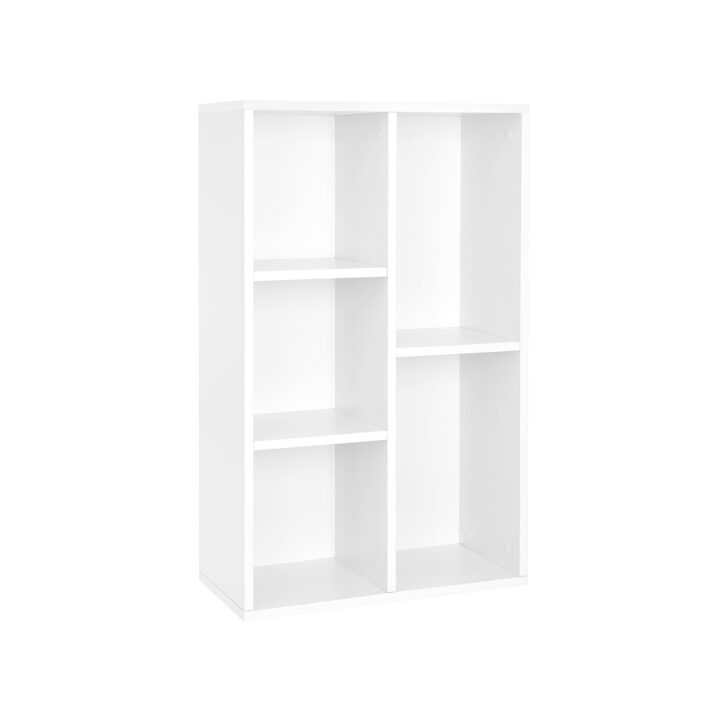 Raamatukapp 50x24x80cm, valge Raamaturiiulid