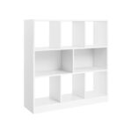 Raamatukapp 100×97.5x30cm, valge Raamaturiiulid