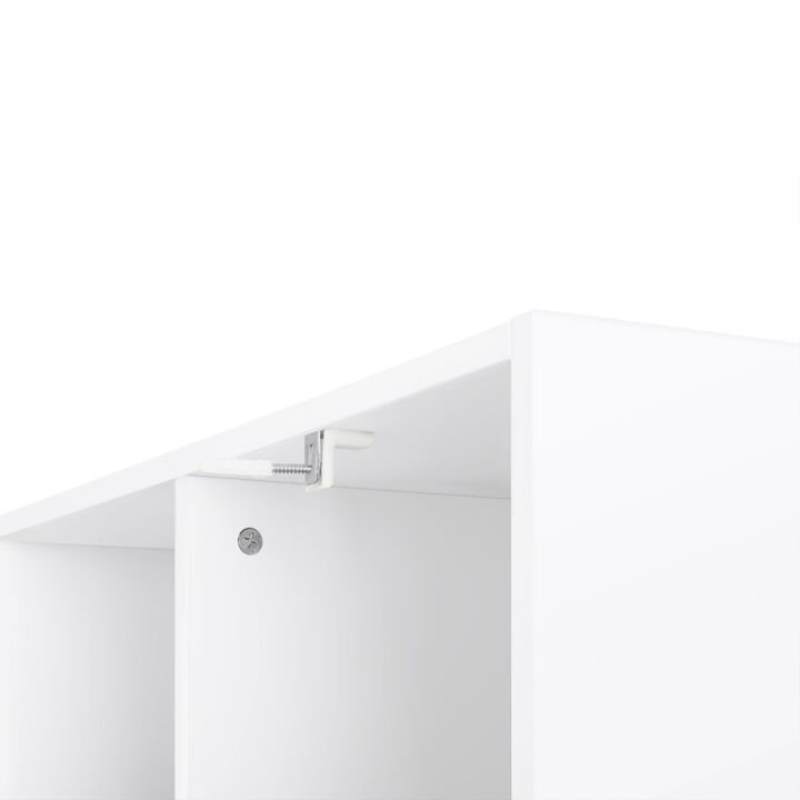 Raamatukapp 100×97.5x30cm, valge Raamaturiiulid