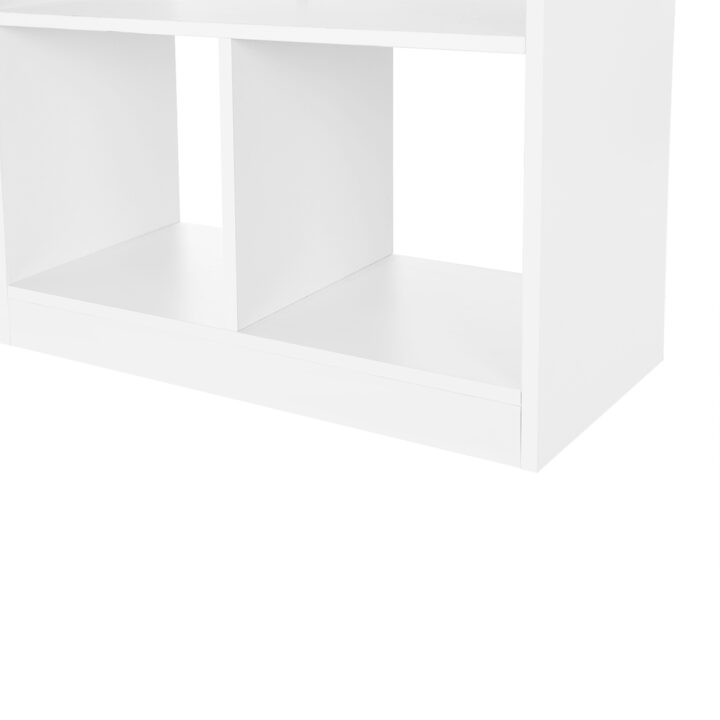Raamatukapp 100×97.5x30cm, valge Raamaturiiulid