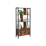 Raamatukapp 74x30x154.5cm, antiikne, must Riiulid