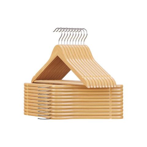 Puidust riidepuu 44.5×1.2x23cm, looduslik Riidepuud ja kotid