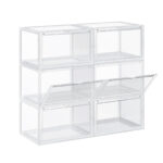 Plastikust jalatsiriiul 36x28x22cm, valge Kingakapid, riiulid ja pingid