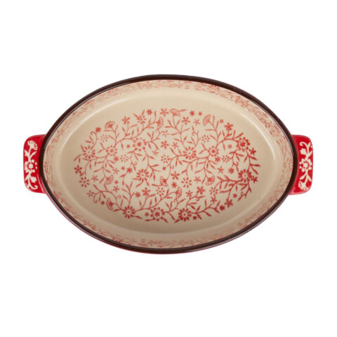 Ahjuvorm STAR BAKE 23,5x14cm, punane keraamika Lauanõud Lauanõud