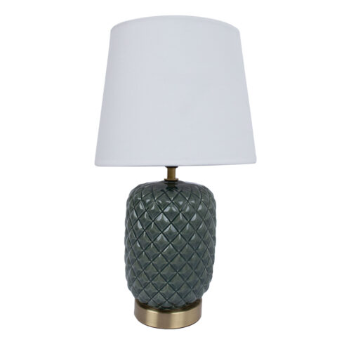 Laualamp VERRE H45cm, kuppel: valge, jalg: roheline keraamika Laualambid Laualambid