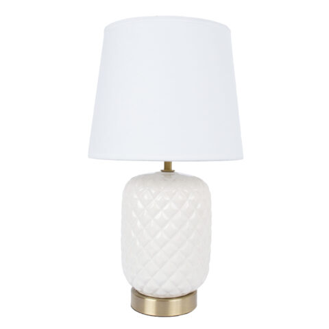 Laualamp VERRE H45cm, kuppel: valge, jalg: valge keraamika Laualambid Laualambid