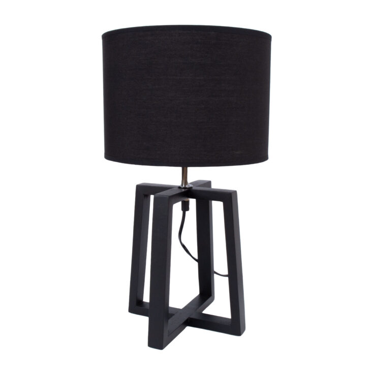 Laualamp WOODEN H44,5cm, tumehall Laualambid Laualambid