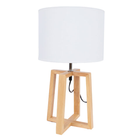 Laualamp WOODEN H44,5cm, kuppel: valge, jalg: naturaalne puit Laualambid Laualambid
