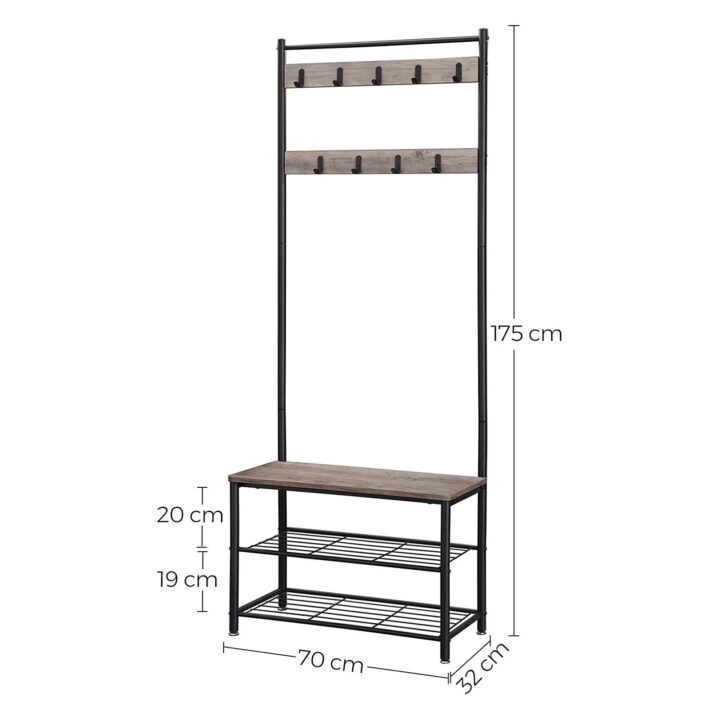 Riidenagi  70x32x177cm, valge, hele elevandiluu + must Riidestanged ja nagid