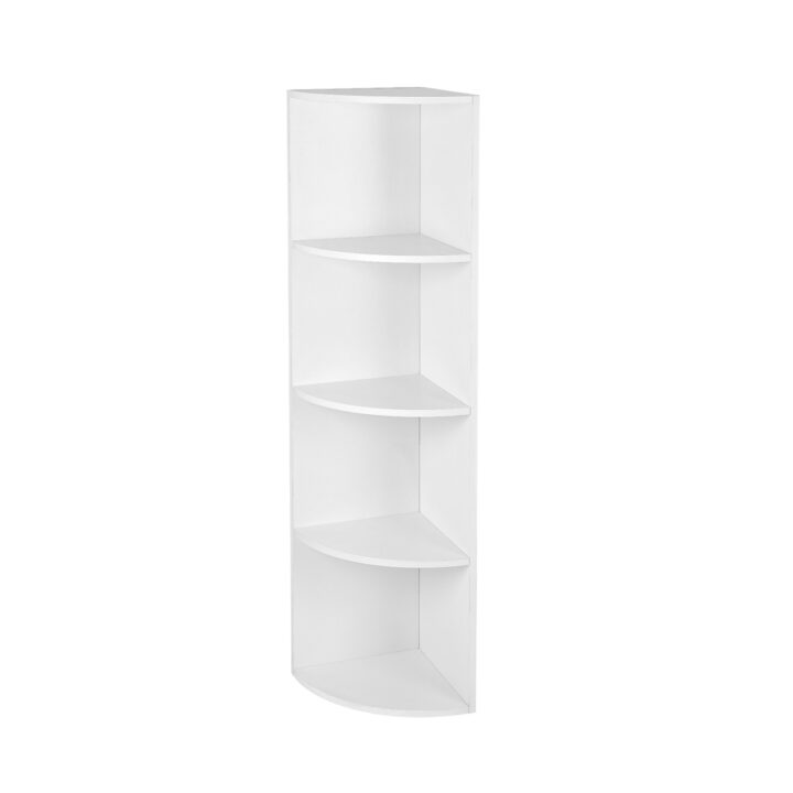 Raamatukapp 30x30x129.5cm, valge Raamaturiiulid