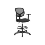 Joonistustool 64x64x(97-117) cm, must Kontoritoolid