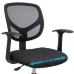 Joonistustool 64x64x(97-117) cm, must Kontoritoolid