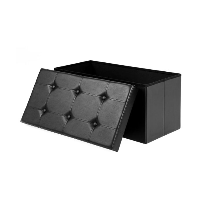 Plastikust tumba 76x38x38cm, must Pesukorvid ja hoiukastid