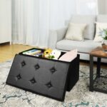 Plastikust tumba 76x38x38cm, must Pesukorvid ja hoiukastid