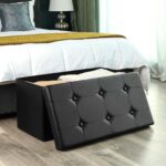 Plastikust tumba 76x38x38cm, must Pesukorvid ja hoiukastid