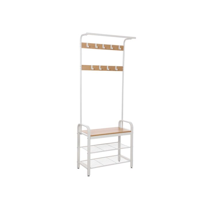Riidenagi 72×33.7x183cm, kollane,kollane tamm+valge Riidestanged ja nagid