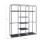Garderoob 150x45x175cm, hall Riidest kapid