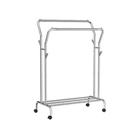 Riidepuu 103.5×52.5x155cm valge Riidestanged