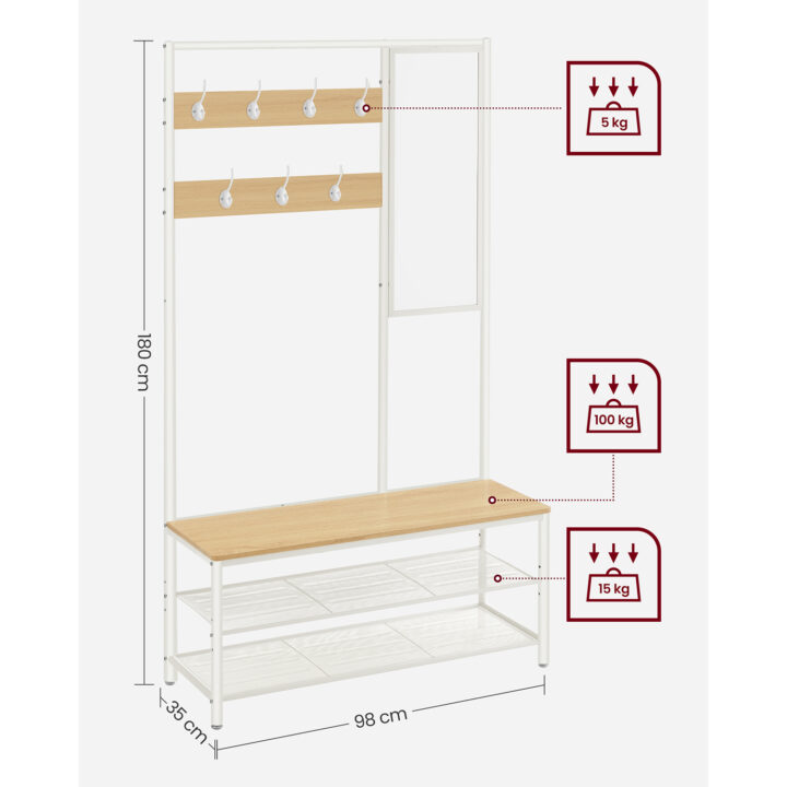 Riidenagi 98x35x180cm Riidestanged ja nagid