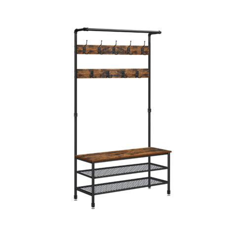 Riidenagi 100×41.5x182cm, antiikne, must Riidestanged ja nagid